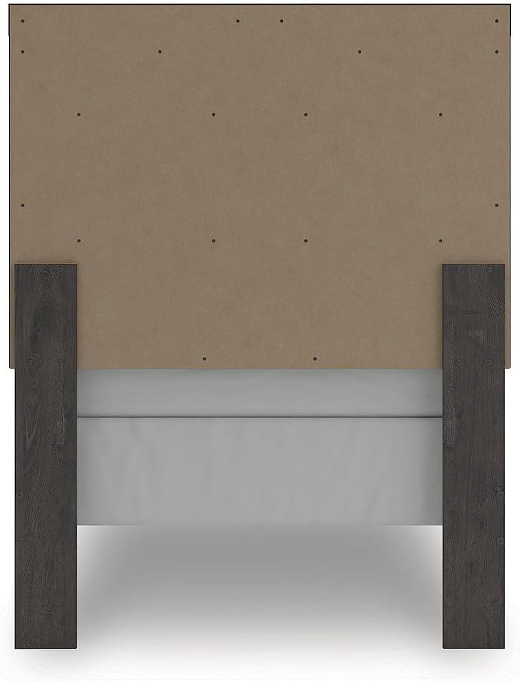 imageSignature Design by Ashley Prendonea Farmhouse Full Panel Bed Foundation or Box Spring Needed GrayTwin