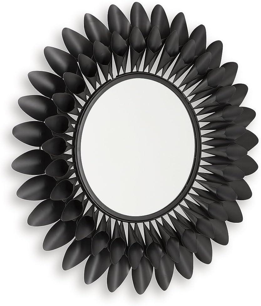 imageSignature Design by Ashley Ryenmour Contemporary Accent Mirror with Metal Frame Dark Brown