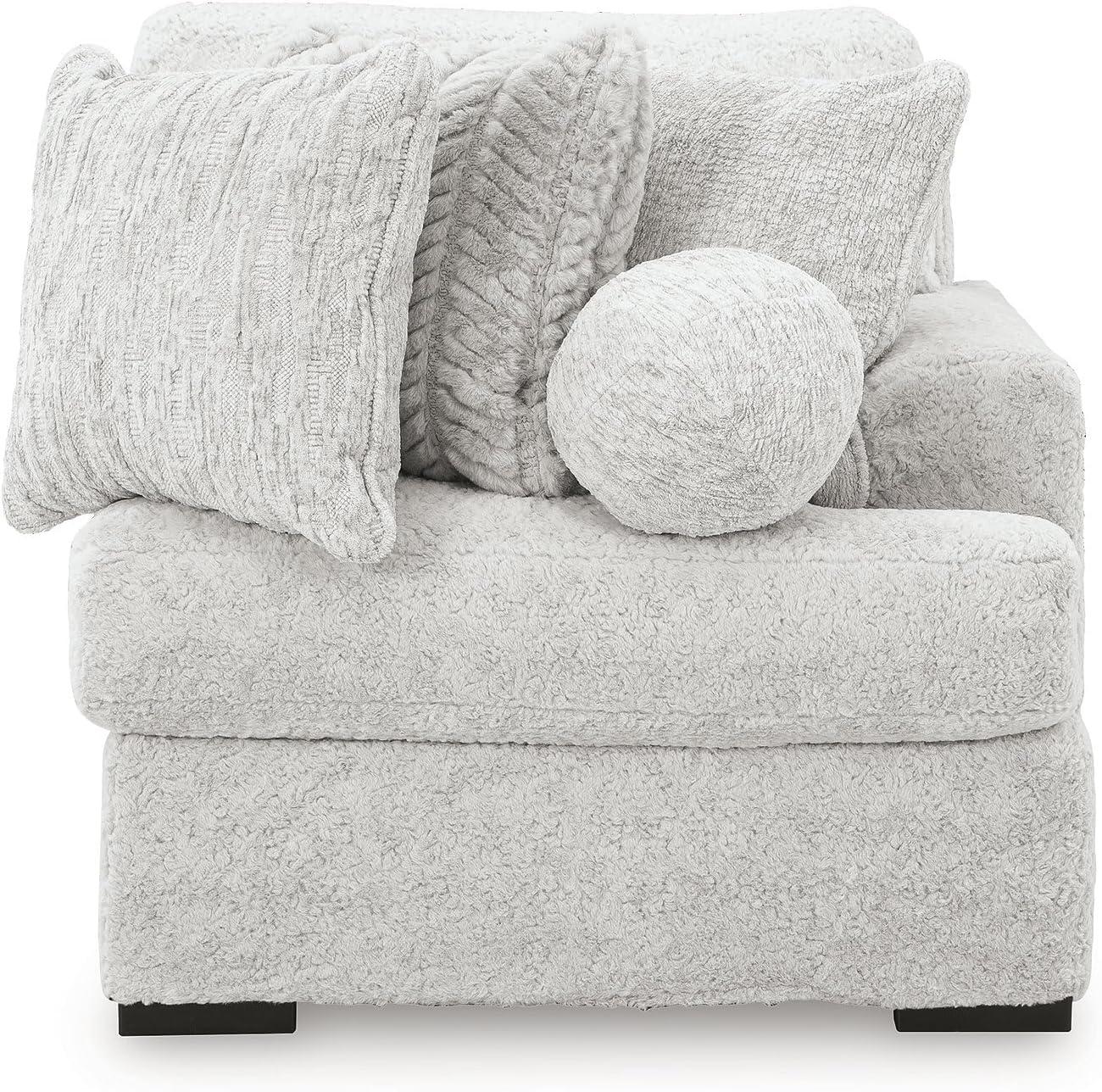 imageSignature Design by Ashley Snodoodle Straight Contemporary 3Piece Sectional with Removable Cushion and Reversible Cushion White2Piece Sectional