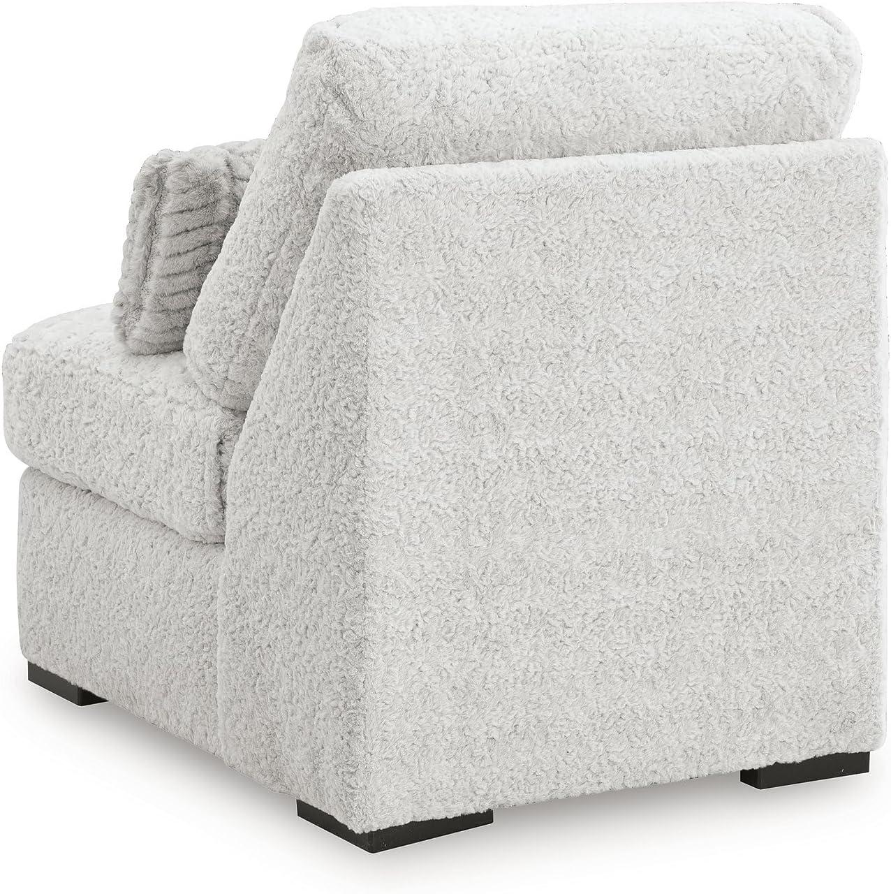 imageSignature Design by Ashley Snodoodle Straight Contemporary 3Piece Sectional with Removable Cushion and Reversible Cushion White3Piece Sectional