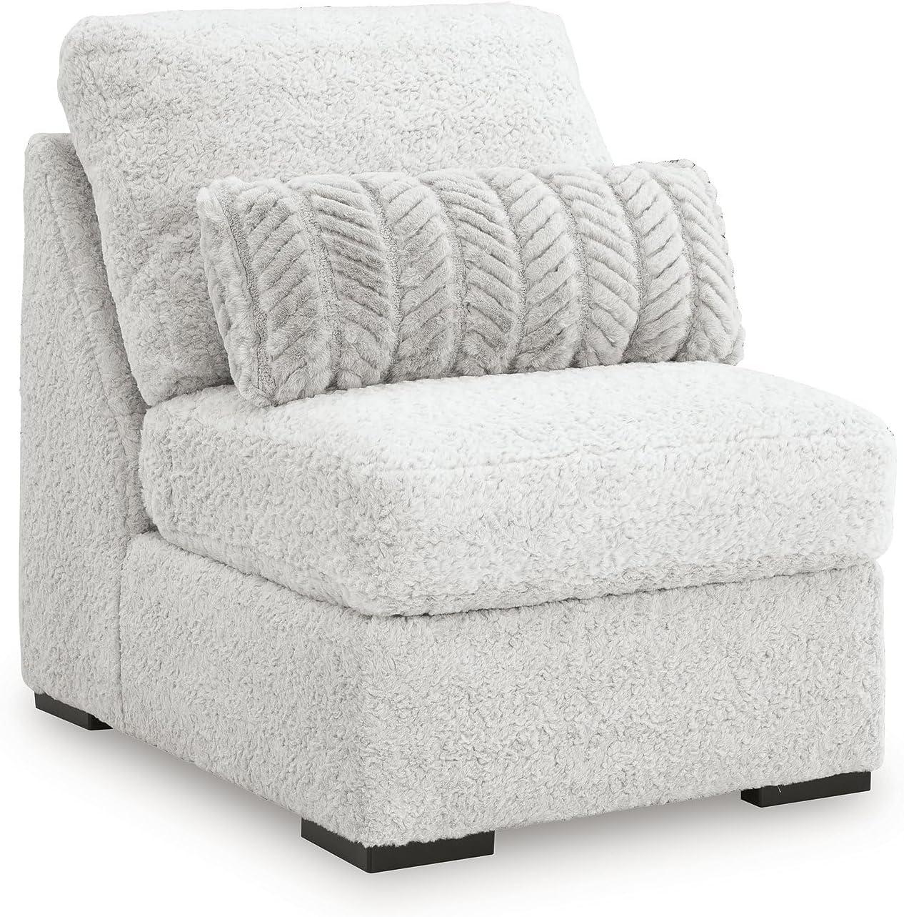 imageSignature Design by Ashley Snodoodle Straight Contemporary 3Piece Sectional with Removable Cushion and Reversible Cushion White3Piece Sectional