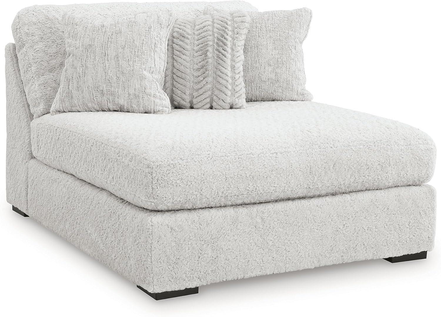 imageSignature Design by Ashley Snodoodle Straight Contemporary 3Piece Sectional with Removable Cushion and Reversible Cushion WhiteLeft Hand 6Piece Sectional with Chaise