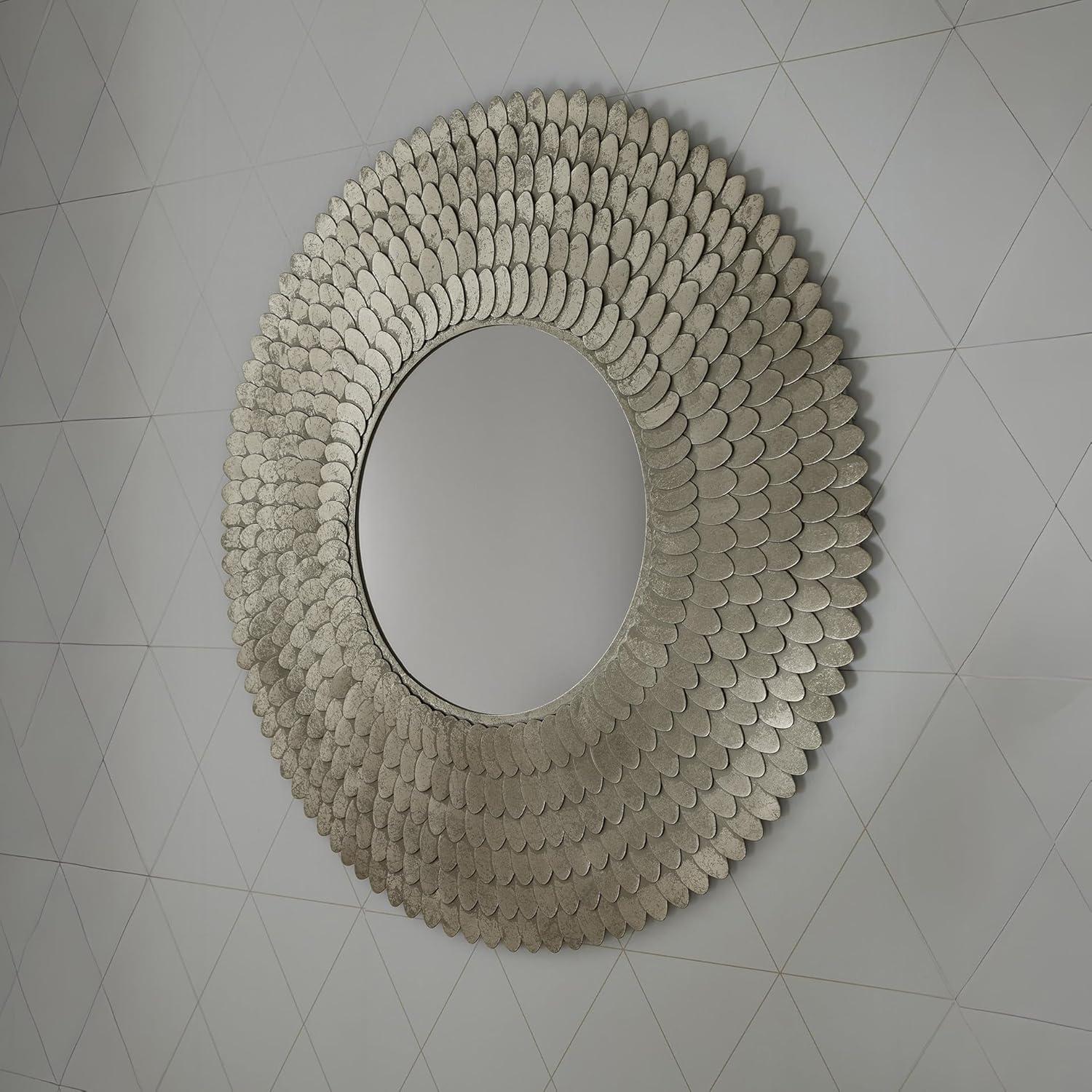 imageSignature Design by Ashley Wrightmund Contemporary Accent Mirror with Metal Frame Light Gray