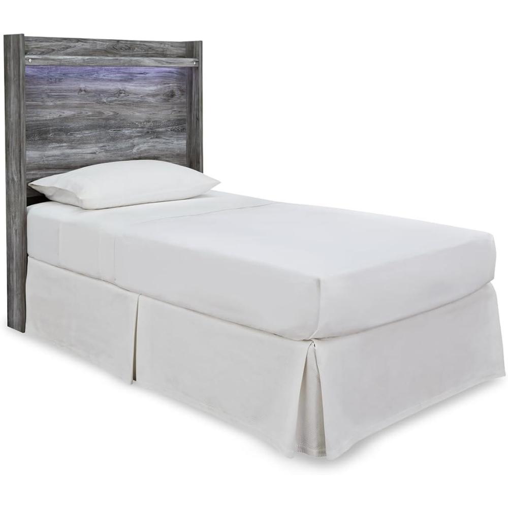 imageSignature Design by Ashley Baystorm Contemporary 6Drawer Dresser and Mirror with AntiTipping Restraint Light BrownTwin