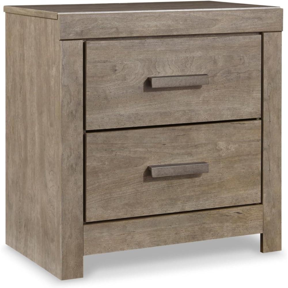 imageSignature Design by Ashley Culverbach Coastal 6Drawer Dresser and Mirror with AntiTipping Restraint GrayNight Stand