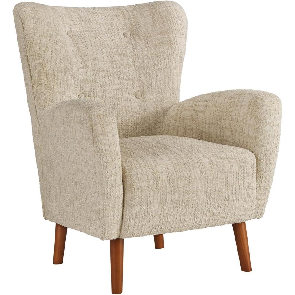 imageSignature Design by Ashley Jemison NextGen Nuvella Contemporary Tufted Upholstered Accent Chair Beige