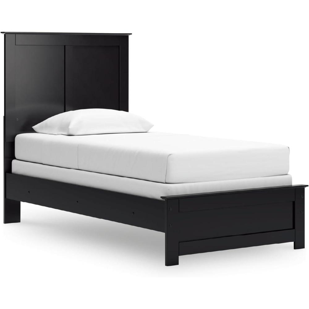 imageSignature Design by Ashley Maribel Transitional Queen Panel Bed Foundation or Box Spring Needed BlackBlack