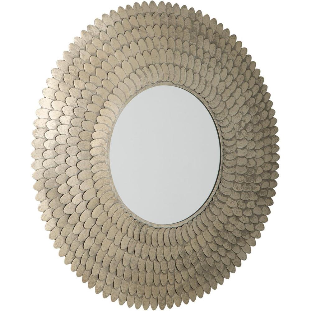 imageSignature Design by Ashley Wrightmund Contemporary Accent Mirror with Metal Frame Light Gray