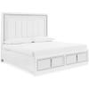California King Upholstered Storage Bed