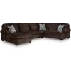 Left Hand 3-Piece Sectional with Chaise