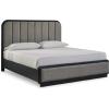 King Upholstered Panel Bed