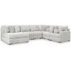 Left Hand 6-Piece Sectional with Chaise