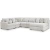 Right Hand 6-Piece Sectional with Chaise