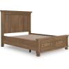 Queen Panel Storage Bed