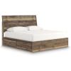 King Panel Bed with Storage
