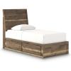 Twin Panel Bed with Storage