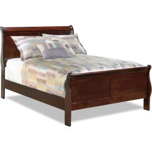 Signature Design by Ashley Alisdair Traditional King Sleigh Bed, Foundation or Box Spring Needed, Dark Brown(Full Sleigh Bed)