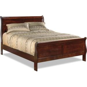 Signature Design by Ashley Alisdair Traditional King Sleigh Bed, Foundation or Box Spring Needed, Dark Brown(King Sleigh Bed)
