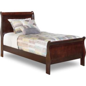 Signature Design by Ashley Alisdair Traditional King Sleigh Bed, Foundation or Box Spring Needed, Dark Brown(Twin Sleigh Bed)