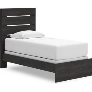 Signature Design by Ashley Delmorta Rustic Panel Bed, Foundation or Box Spring Needed, Full, Gray(Panel Bed)