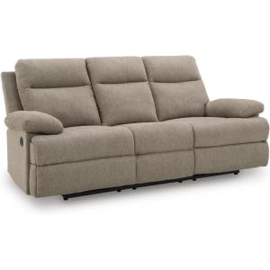 Signature Design by Ashley Frohn Contemporary Manual Reclining Sofa, Gray(Mocha)