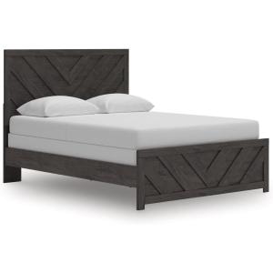 Signature Design by Ashley Prendonea Farmhouse Full Panel Bed, Foundation or Box Spring Needed, Gray(Queen (U.S. Standard))