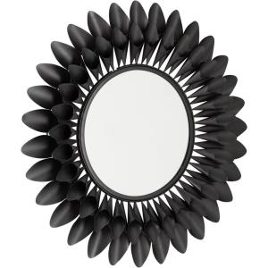 Signature Design by Ashley Ryenmour Contemporary Accent Mirror with Metal Frame, Dark Brown