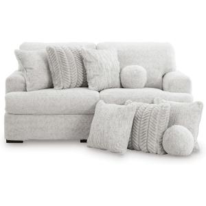 Signature Design by Ashley Snodoodle Straight Contemporary 3-Piece Sectional with Removable Cushion and Reversible Cushion, White(2-Piece Sectional)