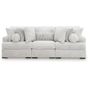 Signature Design by Ashley Snodoodle Straight Contemporary 3-Piece Sectional with Removable Cushion and Reversible Cushion, White(3-Piece Sectional)