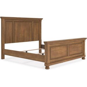 Signature Design by Ashley Vandenmore Traditional Panel Storage Bed, Foundation or Box Spring Not Needed, Queen, Dark Brown(King Panel Bed)