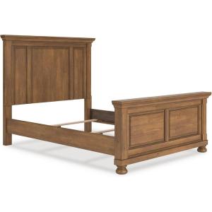 Signature Design by Ashley Vandenmore Traditional Panel Storage Bed, Foundation or Box Spring Not Needed, Queen, Dark Brown(Queen Panel Bed)