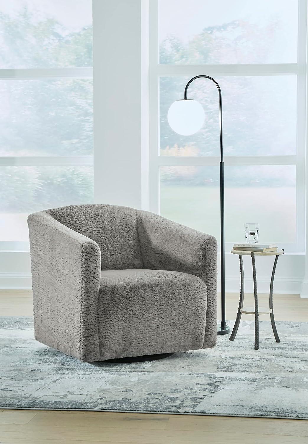 imageAshley Furniture Bramner Swivel Accent Chair Charcoal