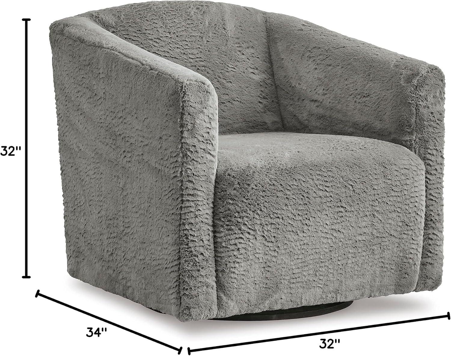 imageAshley Furniture Bramner Swivel Accent Chair Charcoal