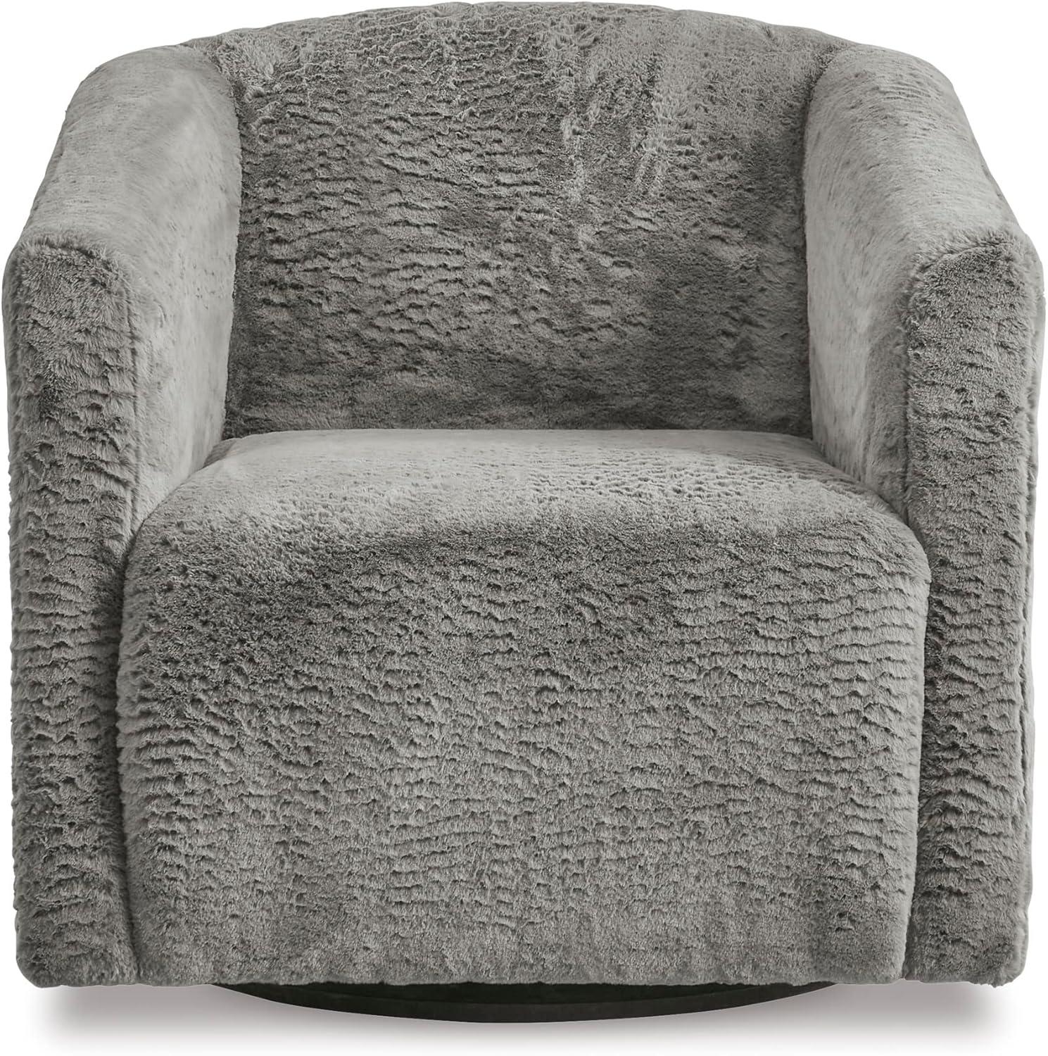 imageAshley Furniture Bramner Swivel Accent Chair Charcoal