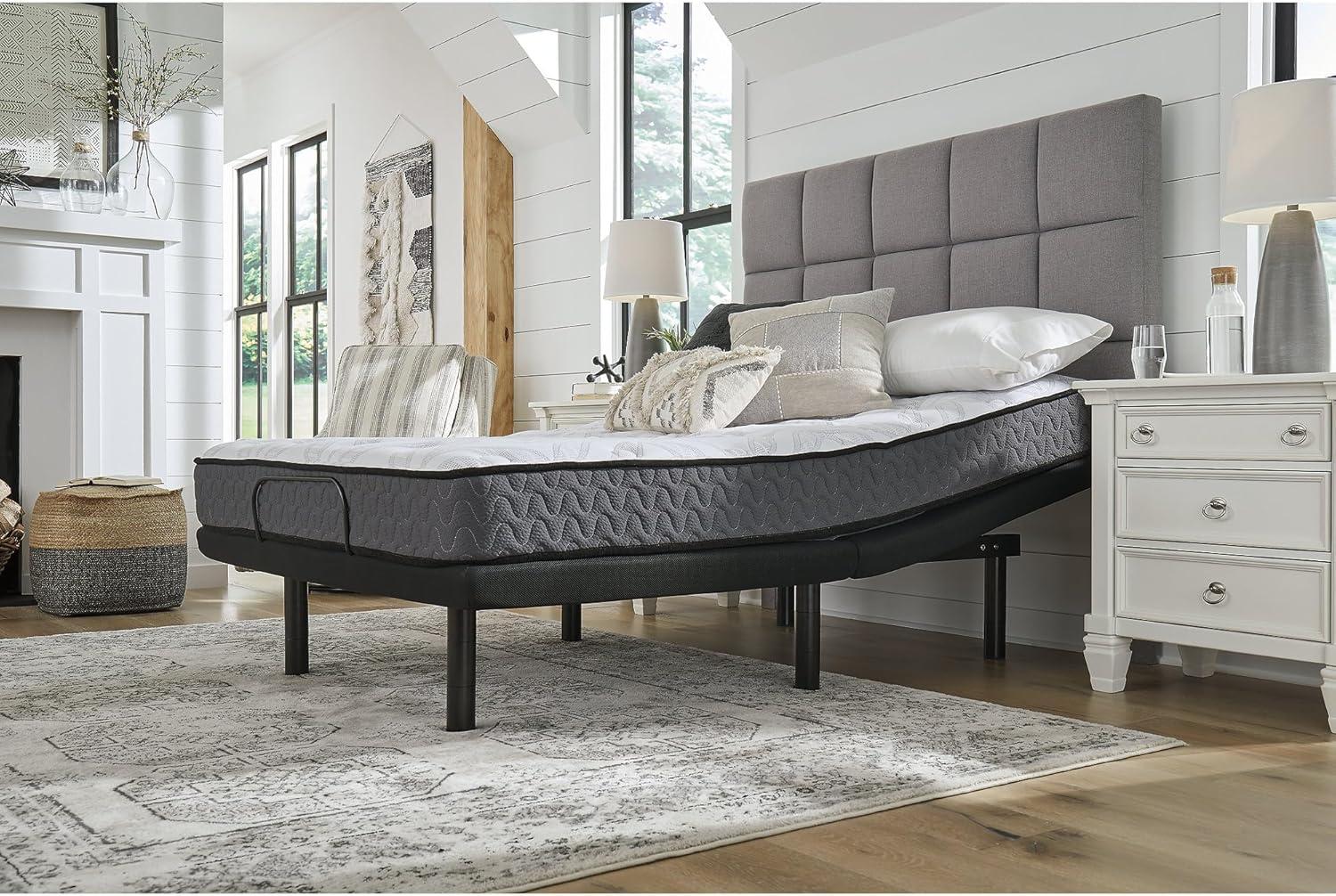 imageSignature Design by Ashley 8 Inch Bonnell Hybrid Firm Mattress for Edge Support FullTwin Mattress