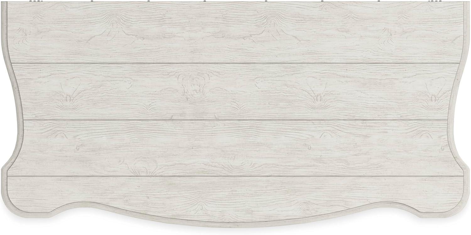 imageSignature Design by Ashley Arlendyne French Country Tufted California King Upholstered Bed Foundation or Box Spring Needed White5 Drawer Chest