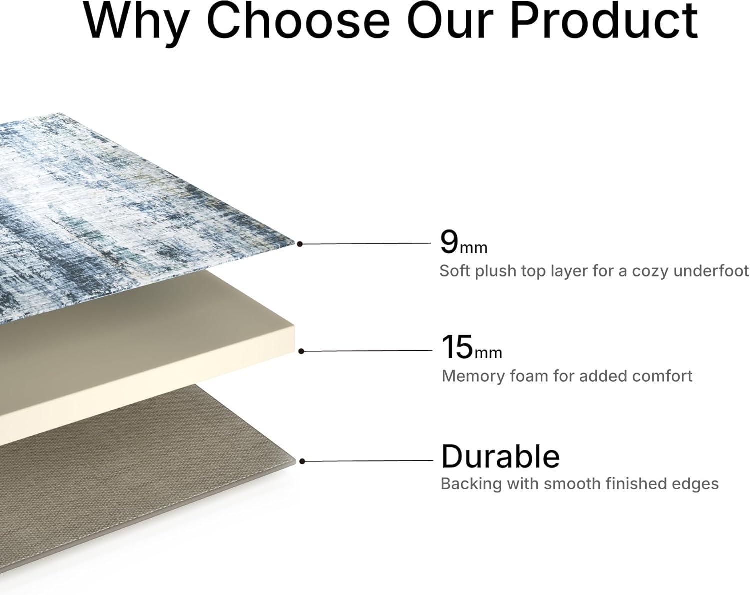 imageSignature Design by Ashley Arlenmont Contemporary Indoor Geometric Rectangular 5 x 7 Area Rug Blue amp White5 x 7 Rectangular