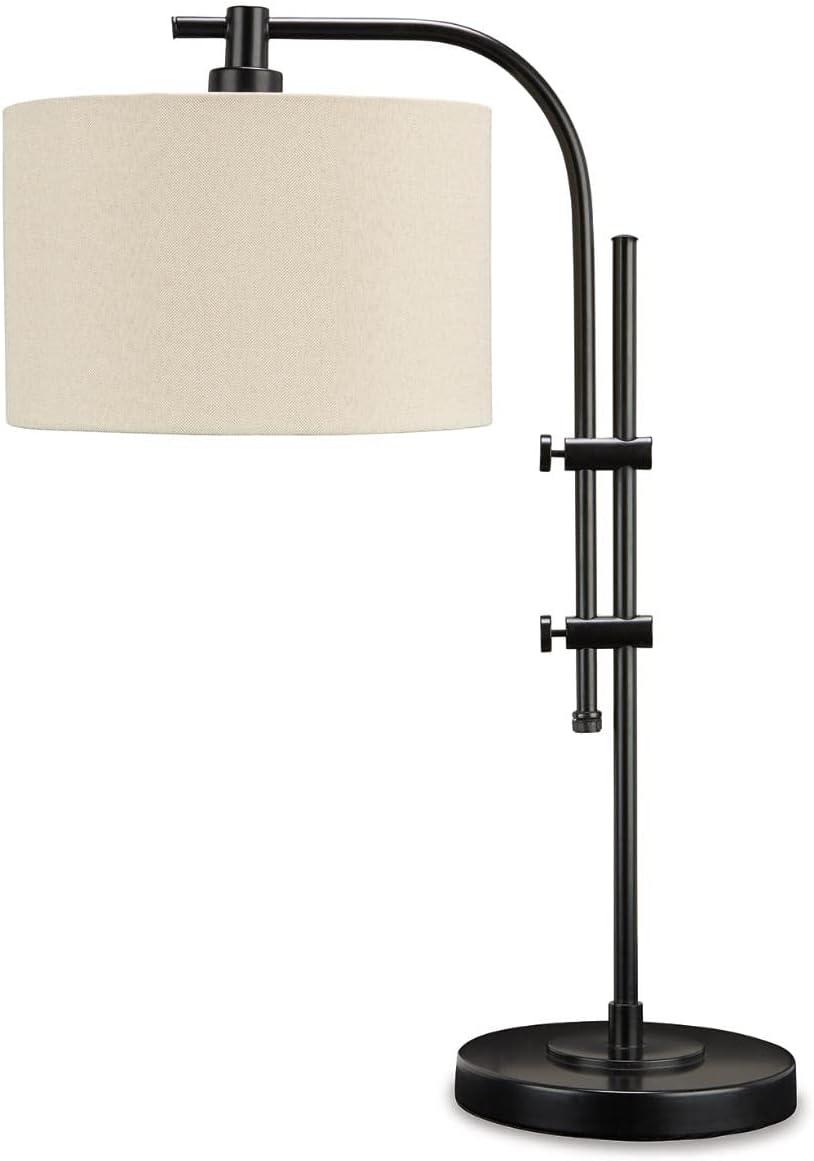 imageSignature Design by Ashley Baronvale 27 Modern Metal Adjustable Table Lamp BlackBlack