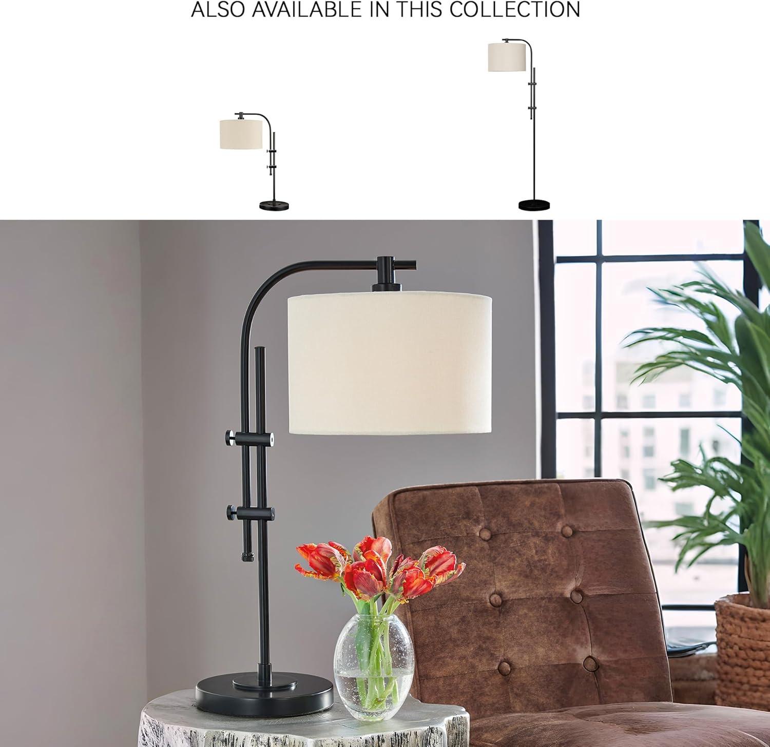 imageSignature Design by Ashley Baronvale 27 Modern Metal Adjustable Table Lamp BlackBlack