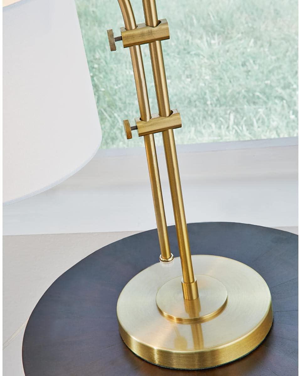 imageSignature Design by Ashley Baronvale 27 Modern Metal Adjustable Table Lamp BlackBrass
