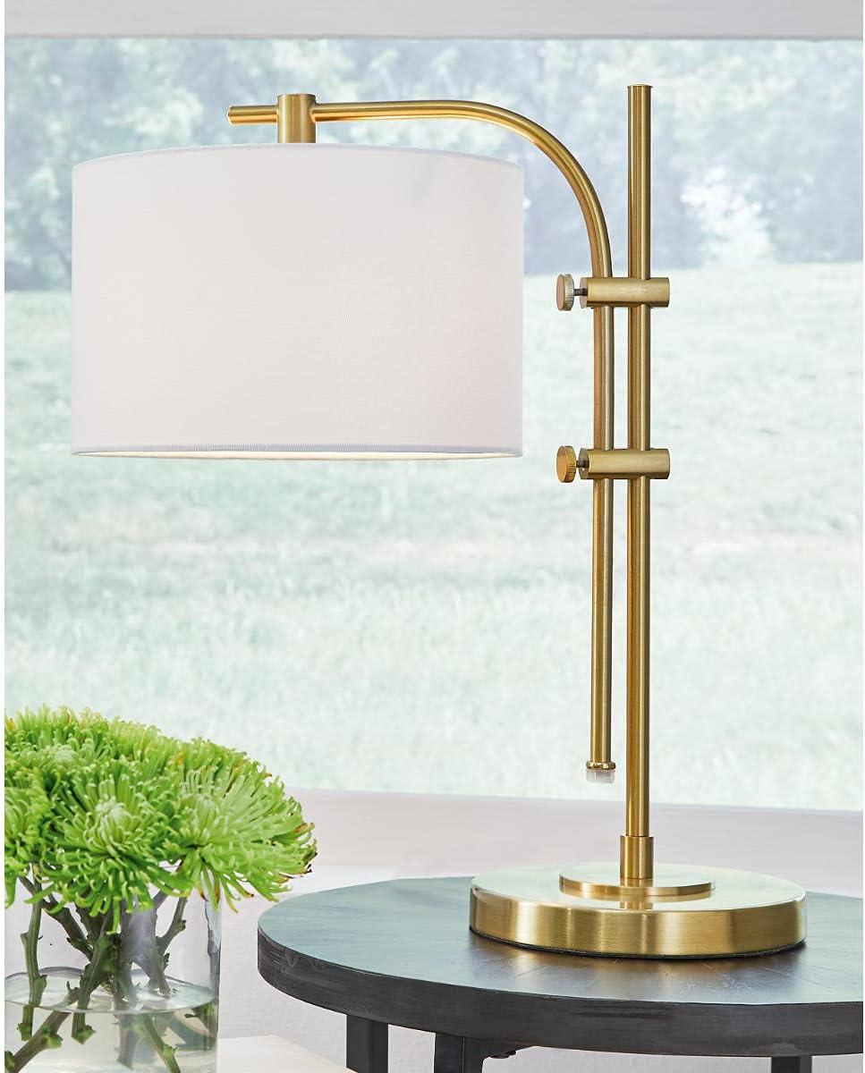 imageSignature Design by Ashley Baronvale 27 Modern Metal Adjustable Table Lamp BlackBrass