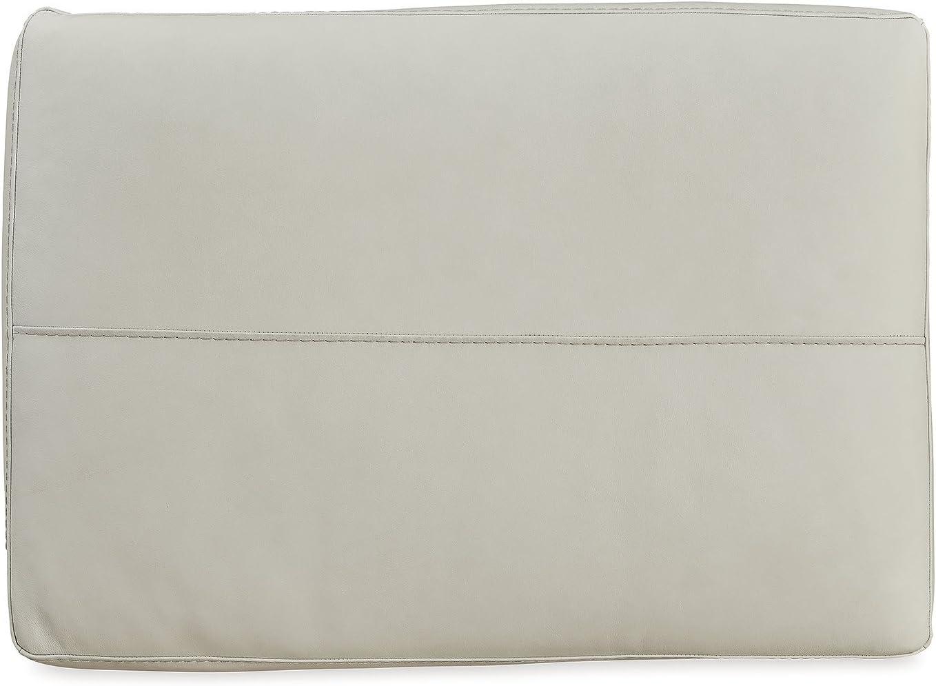 imageSignature Design by Ashley Belziani Contemporary Firmly Cushioned Leather Rectangular Ottoman Dark BrownDark Brown