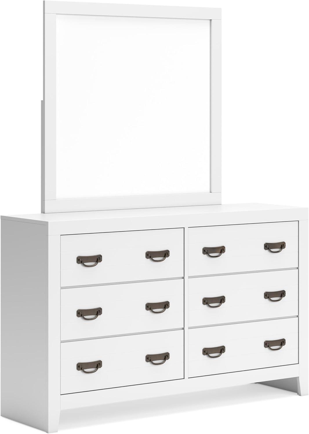 imageSignature Design by Ashley Binterglen Casual Twin Panel Bed Foundation or Box Spring Needed WhiteWhite