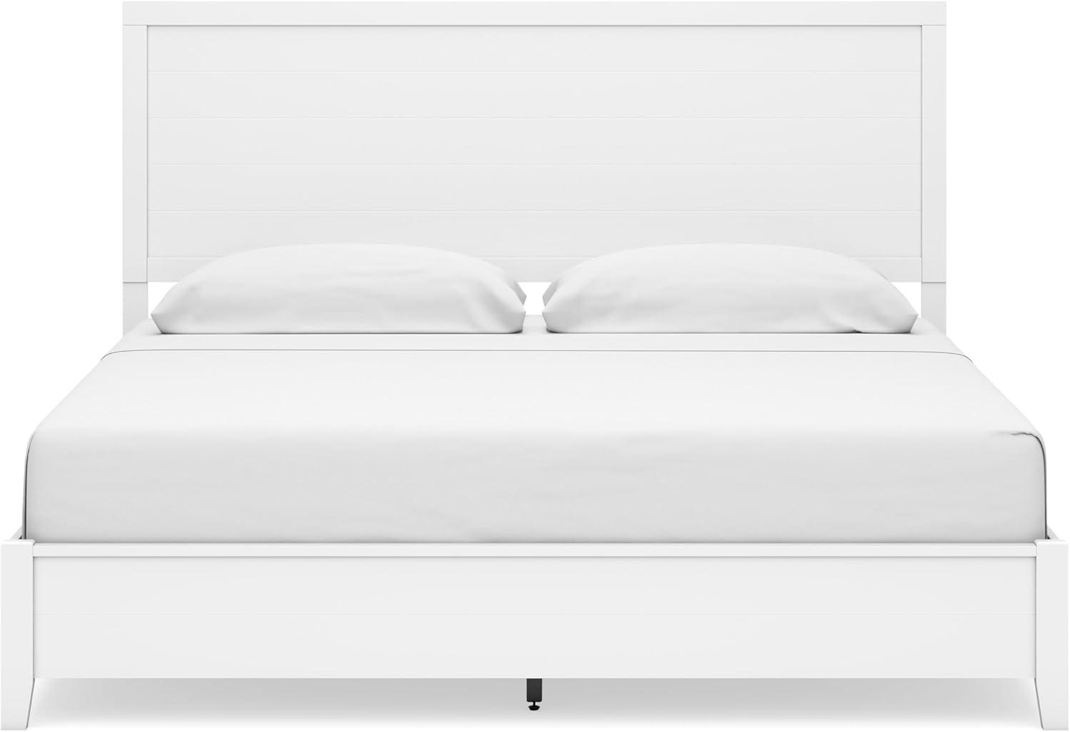 imageSignature Design by Ashley Binterglen Casual Twin Panel Bed Foundation or Box Spring Needed WhiteWhite