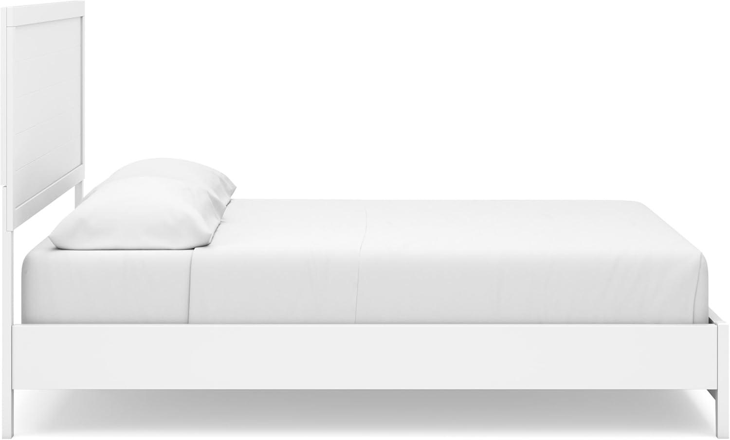 imageSignature Design by Ashley Binterglen Casual Twin Panel Bed Foundation or Box Spring Needed WhiteWhite