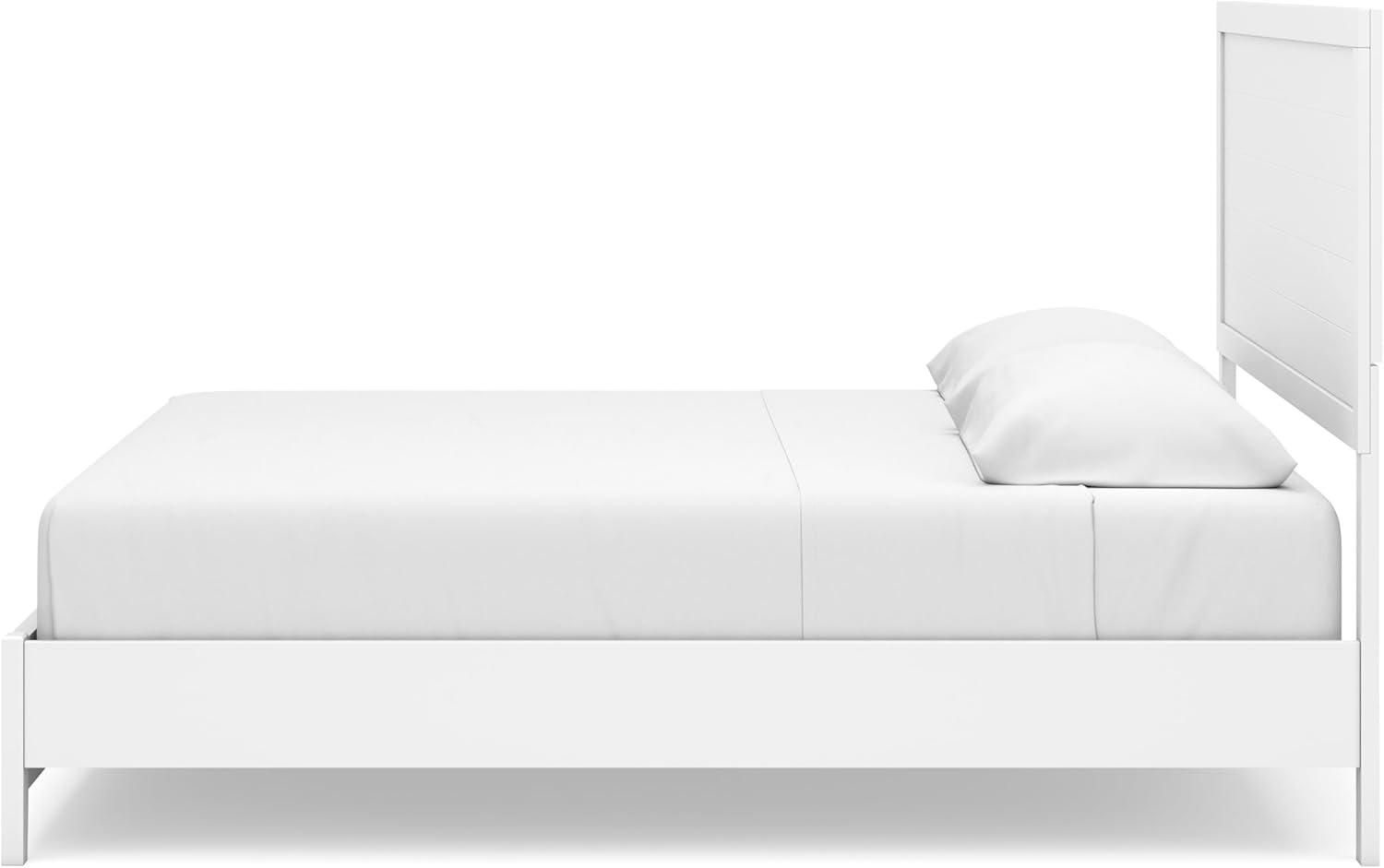 imageSignature Design by Ashley Binterglen Casual Twin Panel Bed Foundation or Box Spring Needed WhiteWhite