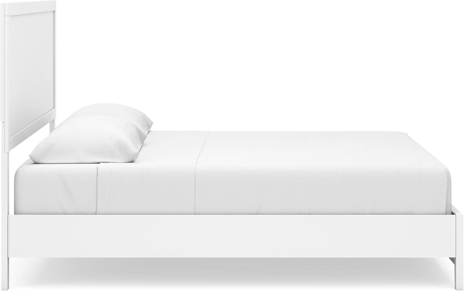 imageSignature Design by Ashley Binterglen Casual Twin Panel Bed Foundation or Box Spring Needed WhiteWhite