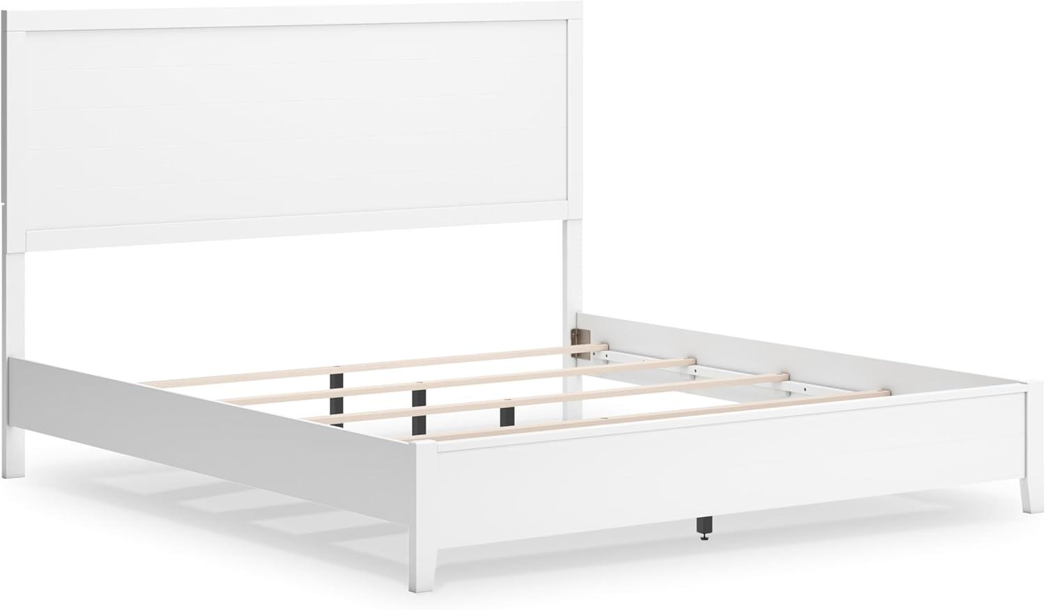 imageSignature Design by Ashley Binterglen Casual Twin Panel Bed Foundation or Box Spring Needed WhiteWhite