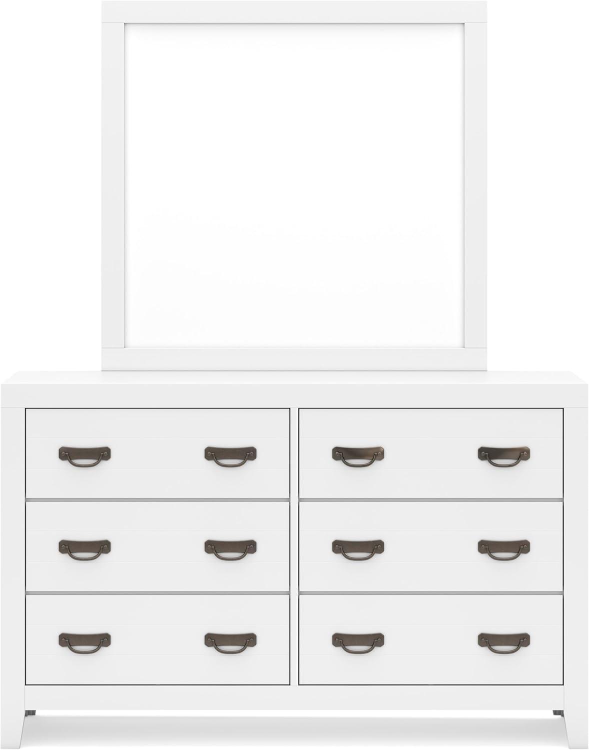 imageSignature Design by Ashley Binterglen Casual Twin Panel Bed Foundation or Box Spring Needed WhiteWhite