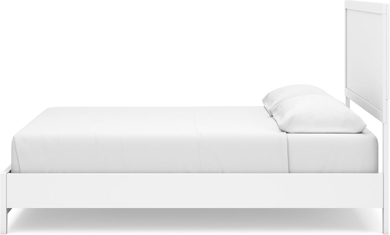 imageSignature Design by Ashley Binterglen Casual Twin Panel Bed Foundation or Box Spring Needed WhiteWhite